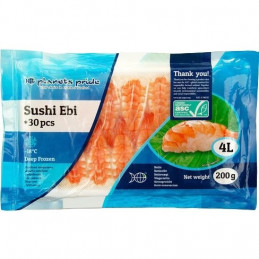 Sushi Ebi 4L 8,5-9cm 200g 30st